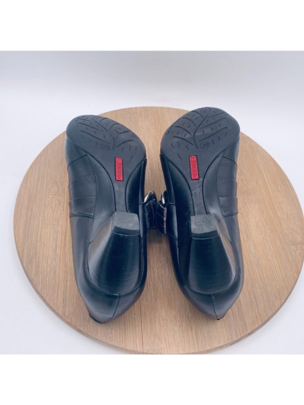 Pikolinos Mary Jane Shoes Womens 8.5 39 Black Leather Pumps Buckle Whimsygoth - Picture 9 of 13
